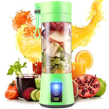 Retoo Mini mixeur personnel USB portable avec 1500 mAh et 380 ml - Blender électrique avec 4 lames - Convient pour smoothies, milkshake et shake de fruits - Mixeur USB pour les voyages, la maison