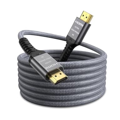 Quntis Câble HDMI 8K Premium- Câble HDMI 2.1 HDR Dynamique Haute Vitesse 48 Gbps Tressé en Nylon Cable 8K 240Hz 144Hz 120Hz 8K60Hz Pour PS5, Netfix, Fire TV,TV Roku, HDTV, PC, Projecteur, Moniteur