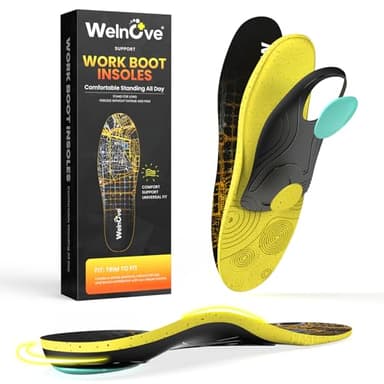 Semelles pour Tendinite du Tendon d'Achille & Épine Calcanéenne : Double Couche d'Impact Absorbant pour Soulager la Douleur au Talon – Talonnettes Confort Femme pour Debout Toute la Journée - L