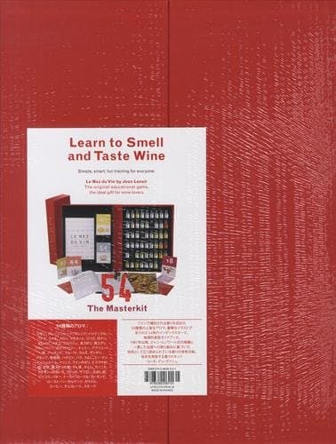 Le nez du vin : Le grand modèle, 1 livre avec 56 cartes, 1 plaquette d'étiquettes adhésives et 54 flacons d'arômes
