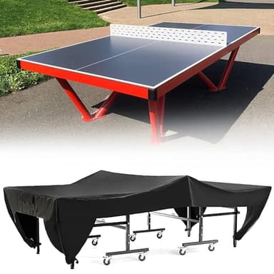 Housse de Table de Ping Pong, Pliable Housse Tennis de Table, Imperméable Couverture de Table de Ping Pong, Couverture de Protection Tennis Table pour Intérieur et Extérieur, 280 x 153 x 73 cm