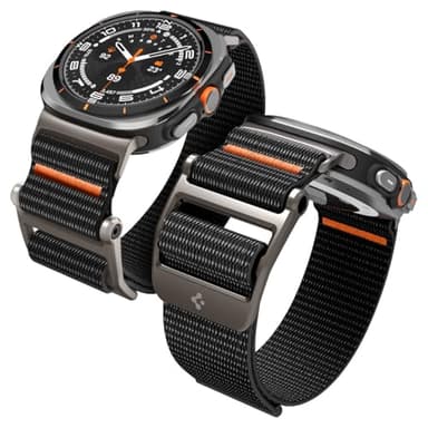Spigen Dura Pro Flex Bracelet Compatible avec Samsung Galaxy Watch Ultra 47mm (2025/2024) - Noir