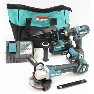 Combopack 3 outils (2x 5,0 Ah) 18V (DDF485 + DHR171 + DGA511) - MAKITA DLX3179TX1