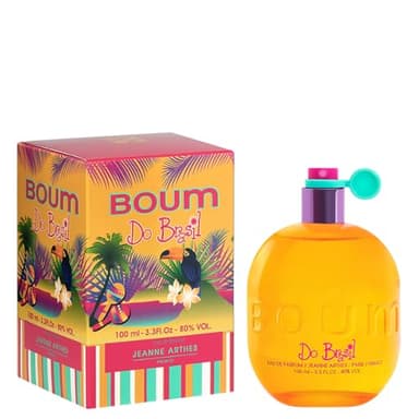 JEANNE ARTHES - Eau de Parfum Femme - Boum Do Brazil - Floral - Fleur de Tiaré et Musc - Fabriqué en France à Grasse - Cadeau femme - Flacon Vaporisateur 100 ml