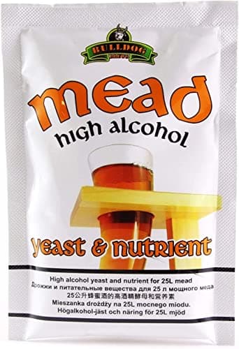 Bulldog Levure de Hydromel + Nutritive 28g/25L - Fermentation à domicile, Levure au miel