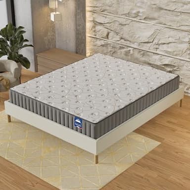 sensoreve-Matelas Orionis 140x200cm-Technologie Hybrid: Mousse HDensité +Mousse MÉMOIRE DE Forme-Épaisseur 22cm-Soutien Tonique Parfait & Enveloppant-Label sanitized(Anti bactérien/acarien)
