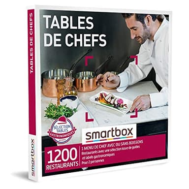 SMARTBOX - Coffret Cadeau Couple - Idée cadeau original - Expérience gourmande à deux : Dîner dans un restaurant gastronomique