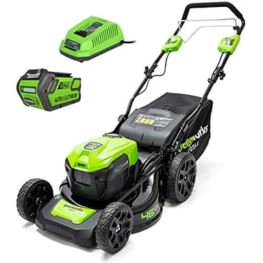 Greenworks Tondeuse tractée 40V - Coupe de 46cm - 1 Batterie 4,0Ah - 1 Chargeur - GD40LM46SPK4x