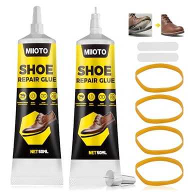 Miioto 100g Colle Forte Chaussure, Colle pour Chaussure, colle Semelle chaussure, pour Toutes les Bottes, Cuir, Talons Hauts, Imperméable Résistant à L'humidité