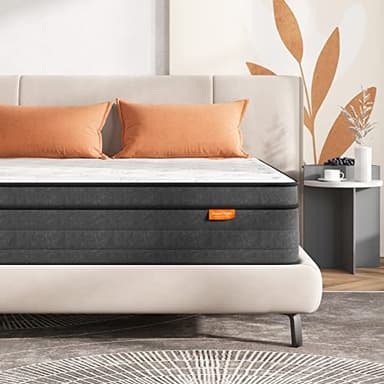 Sweetnight Matelas 140x190 cm, Matelas 140x190 Mémoire de Forme en Gel, Matelas Ressorts Ensachés Épaisseur 25 cm, Matelas Mousse à Mémoire de Forme Parfait Soutien Confortable et Durable, Twilight