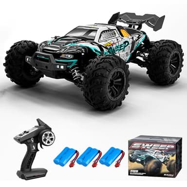 Teeggi Voiture télécommandée pour adultes 70 km/h, moteur brushless RC à haute vitesse tout-terrain, 4 WD Off Road Race Buggy