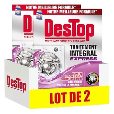 Destop Nettoyant Complet Lave-Linge 500 ml - Lot de 2