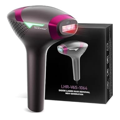DermRays Épilation laser à diode 1064 nm pour femmes et hommes, pour tons de peau 1-6, refroidissement par glace, épilation grand angle pour le visage, le corps, pour les peaux profondes
