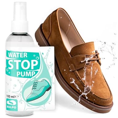 SULPO Spray imperméabilisant pour chaussures - Pompe imperméable écologique pour textiles et cuir - Pour baskets - Pour vêtements d'extérieur - Accessoire pour enfants et animaux domestiques - 100 ml