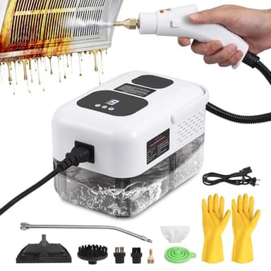 Nettoyer à Vapeur, 2500W Nettoyeur Vapeur Professionnel avec 6 Têtes 1200ML Réservoir d'eau de Grande Capacité, Nettoyage Vapeur pour le Nettoyage, Canapés, Carrelage, Voitures