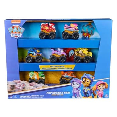 Paw Patrol Pat' Patrouille - Pack 7 Voitures Pup Squad Racers : Chase, Marshall, Skye, Rubble, Rocky, Zuma et Roxi Jouets - Cadeau Enfant 3 Ans + - 6070169 - Jouets pour Enfants 3 Ans +