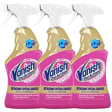 Vanish Pistolet Détachant Textile Avant Lavage Spécial Graisse 500ml - lot de 3