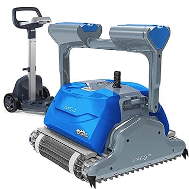 Robot Electrique De Piscine Fond, Parois Et Ligne D'eau Avec Chariot - MS4