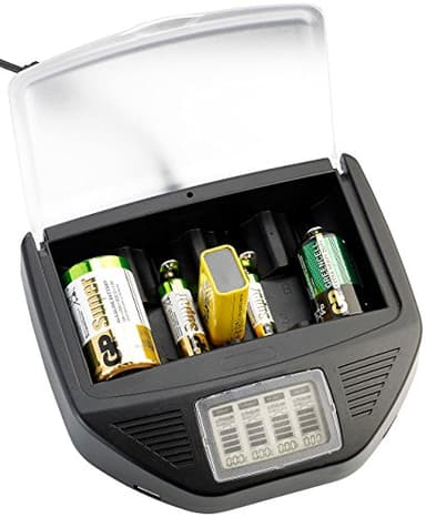 Chargeur universel pour piles alcalines et batteries avec 2 ports USB [TKA]