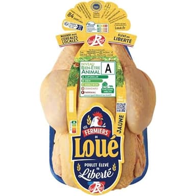 LOUE Les Fermiers Poulet entier jaune label rouge IGP 1,25 kg