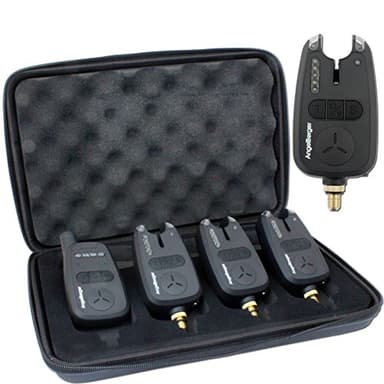 Angel-Berger Lot de 3 détecteurs de touche sans fil pour pêche à la carpe