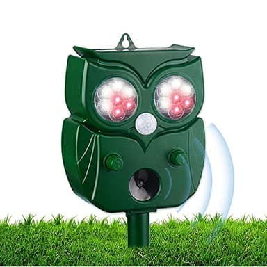 Repulsif Chat Exterieur, Répulsif Chat Ultrason 5 Modes Réglable, Repulsif Chat Solaire, Répulsif Animaux, Répulsif Ultrason Anti Rongeurs, pour Chien, Chat, Lapins, Renards