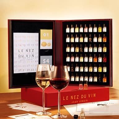 Le Nez du Vin GROßES MODELL mit 54 Aromen Deutsch, Edition Jean Lenoir - (NEZDUVDT) / Weinaromen-Set zur Beurteilung von Weinen