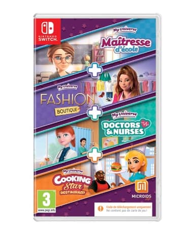 4 Jeux en 1 : My Universe - Pack Metiers Switch (Code de téléchargment)