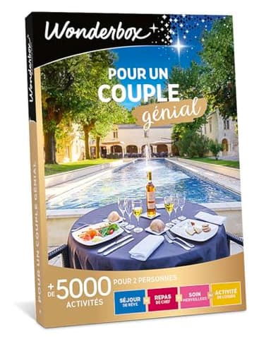 Wonderbox - pour Un Couple Génial - Coffret Cadeau - Idée Cadeau Multi Activités