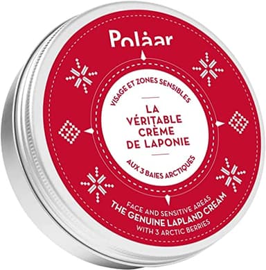 Polåar - Crème Nourrissante Visage et Zones Sensibles La Véritable Crème de Laponie aux 3 Baies Arctiques - Nourrit, Répare, Protège - Peaux Sèches, Sensibles - 95% Naturel, Made in France - 100 ml
