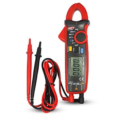 UT210E Mini Pince Ampèremétrique Numérique, Multimètre Écran LCD, True RMS AC/DC Tension de Courant, Mesure Sans Contact Capacité VFC, Arrêt Automatique, Mode ZERO, Testeur de Capacitance
