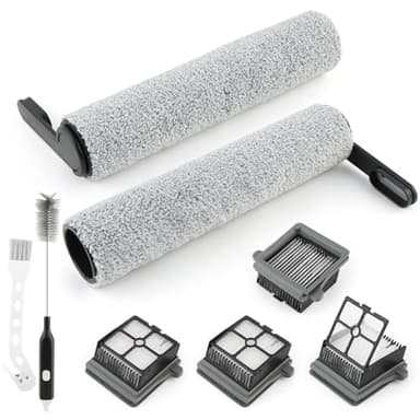 Pour Tineco Floor One S7 Pro Rouleau De Brosse De Rechange Pour Tineco Floor One S6 Filtre HEPA Accessoires Aspirateur avec 2 Brosse à Rouleau,4 Filtre HEPA
