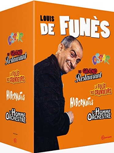 Louis de Funès - 5 films cultes : Le grand restaurant + Oscar + Hibernatus + L'homme orchestre + La folie des grandeurs