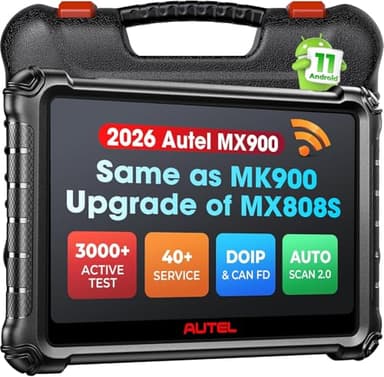 Autel Scanner MaxiCheck MX900 Diagnostic Auto, 2026 Bidirectionnel Identique à MaxiCOM MK900 MK900BT, Ver Supérieures à MK808BT Pro MK808S MX808S, CANFD & DoIP, 40+ Service, Tous Système, OS11