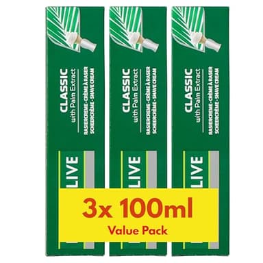 Palmolive Lot de 3 crèmes à raser pour homme 100 ml