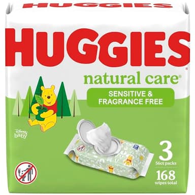 Huggies Natural Care Unscented Baby Wipes- 168 Count