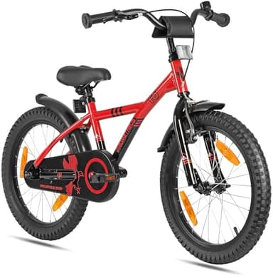 PROMETHEUS BICYCLES Velo 18 Pouces Garcon Fille Velo Enfant pour 5 a 6 Ans - Vélo BMX avec Frein à rétropédalage en Rouge