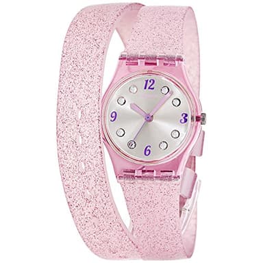 Swatch Montre Femme Digitale Quartz avec Bracelet en Silicone – LP132