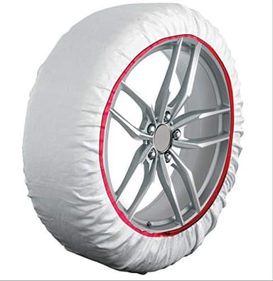 HABILL-AUTO Chaussettes Neige Textile Premium 235/50 R19-255/50 R19-275/40 R19-285/40 R19 Chaîne à Neige Compatibles Voiture Abs