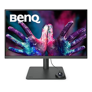 BenQ PD2705U Moniteur Designer (Technologie AQCOLOR, 27 pouces, 4K UHD, IPS, P3 Wide Color, Chargement USB-C, DP / HDMI, KVM, Hauteur réglable) Compatible avec MacBook