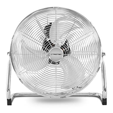 TROTEC Ventilateur de Sol TVM 18 | Puissance de 100 Watts | 3 Niveaux de Vitesse | Tête du Ventilateur inclinable à 100° | Diamètre des pales 45 cm