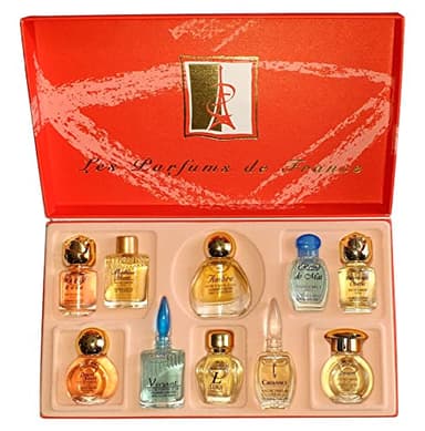 Charrier Parfums Les Parfums de France Luxe Coffret de 10 Eau de Parfums Miniatures, Rouge, 57,8 ml
