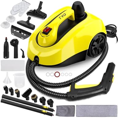 TVD Nettoyeur Vapeur,Multi-usage Nettoyant Vapeur,nettoyeur vapeur pour Canapé Avec 26 Accessoires Pour Taches sur Vitres,lit,Matelas,Tapis,Voiture,Cuisines- 5 mètres de Câble