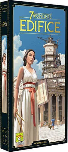 Asmodee - 7 Wonders Extension Edifices - Jeu de Société de Stratégie pour Enfants dès 10 Ans - Nouvelle Version 2020 - Rejouabilité Illimitée - 3 à 7 Joueurs - 30 Min - en Français - Repos Production