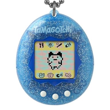 Bandai - Tamagotchi Original Color Collection Blue - Animal électronique virtuel avec écran Couleur - Jouet Animal interactif en Français - Tamagotchi Couleur Bleu - Jouet Enfant 8 Ans et + - 46009