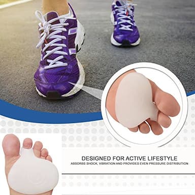 PedimendTM Lot de 4 semelles intérieures métatarsiennes pour le Névrome de Morton - Convient pour une utilisation avec la plupart des styles de chaussures fermés