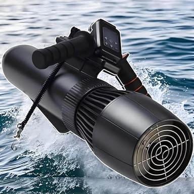 PioMue Scooters sous-Marins, Ensemble de propulseur sous-Marin sans balais de 180 Minutes, Scooter de mer sous-Marin électrique de 10 km/h, for Kayaks/Bateaux gonflables/Planches à pagaie 16000mAh