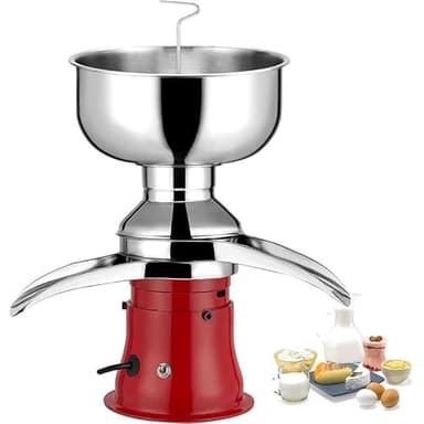 WEIMILOR Écrémeuse centrifuge, écrémeuse électrique en Acier Inoxydable 304, débit 100 l/h, 10 500 TR/Min, écrémeuse pour Lait de chèvre, écrémeuse pour Lait de Vache 30 W