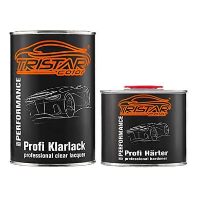 TRISTARcolor 1,5 litre vernis clair 2K peinture automobile haute brillance HS inclus. Durcisseur