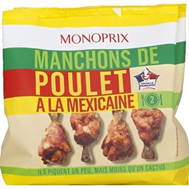 Monoprix Manchons de poulet mexicain - Le sachet de 250 g